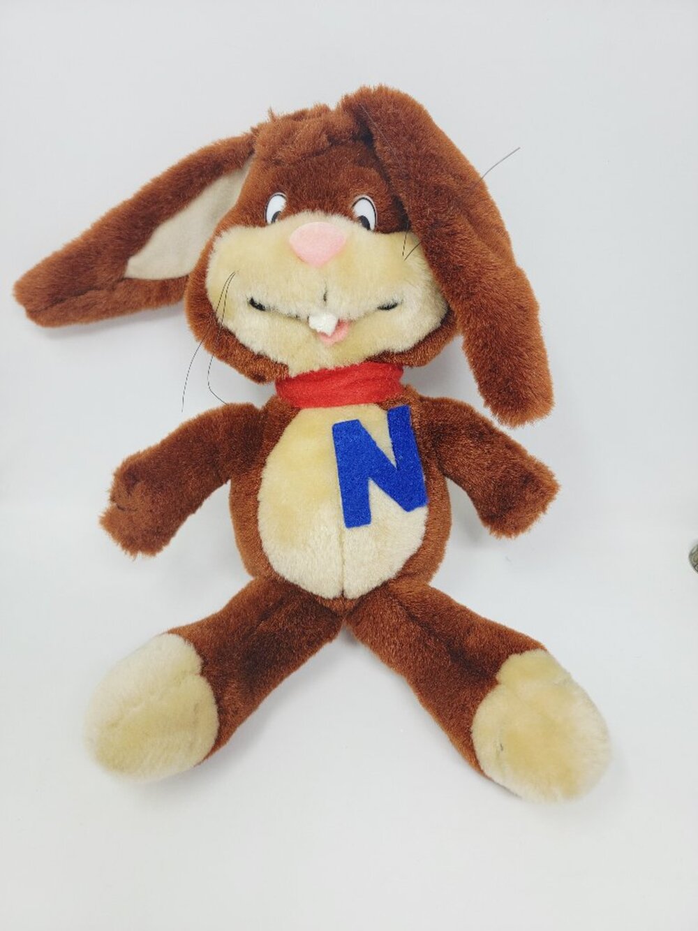 Vintage Nesquik Bunny Plush Nestlé Quick Rabbit Mascot Stuffed Animal 14"